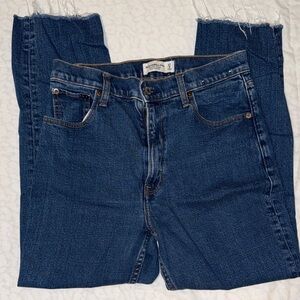 Abercrombie & Fitch Dark Blue Straight Leg Jeans